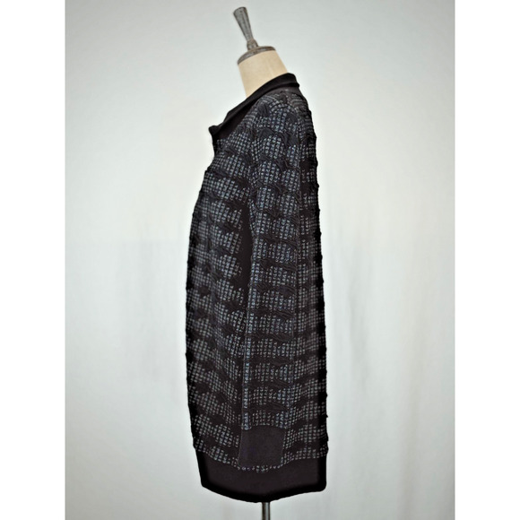 NWT Sassy #12302 Black/Grey Zip Jacquard Jacket #0220 BOUTIQUE Small190 - Picture 2 of 9